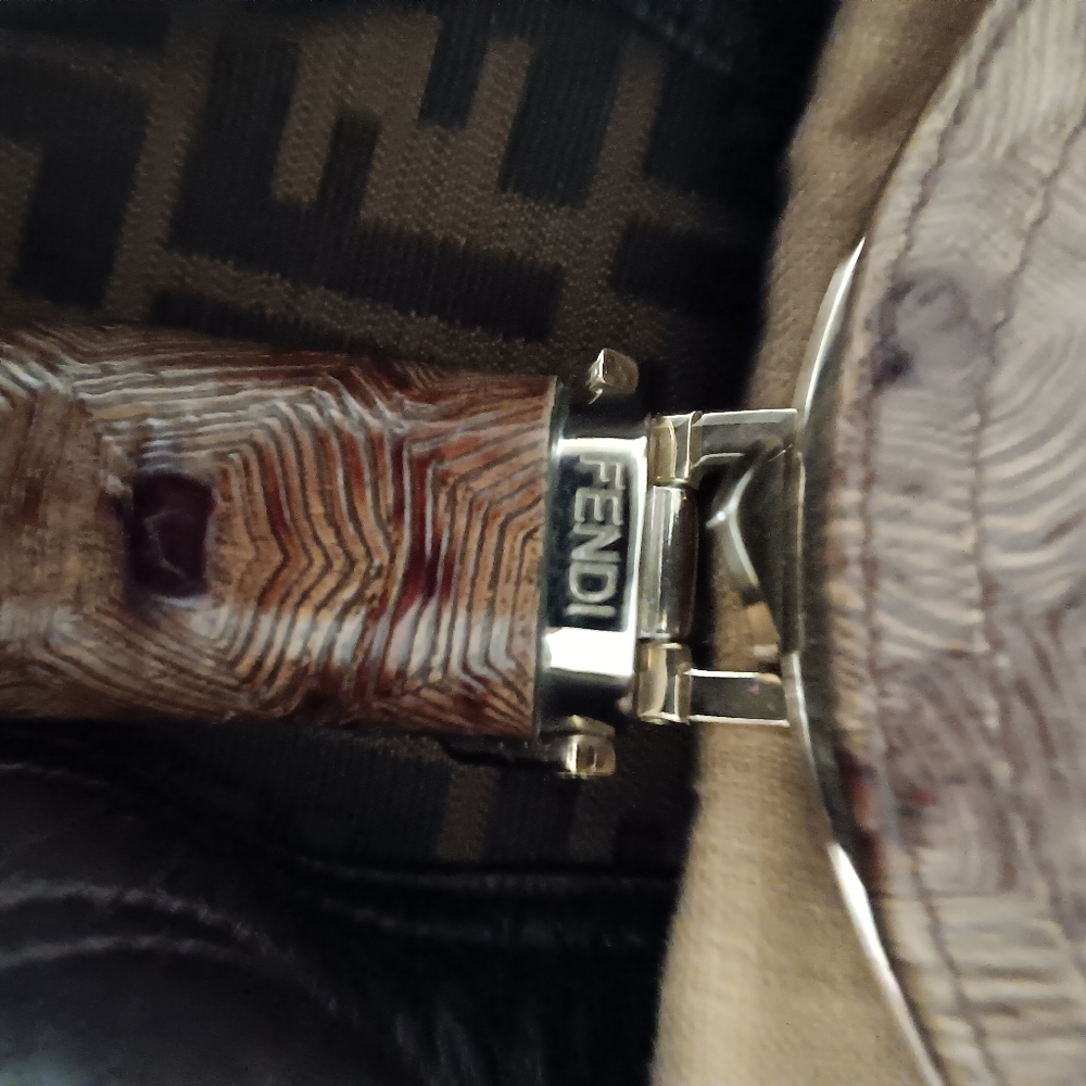 Fendi Dark Brown and Tan Shoulder Bag - Picture 12 of 14
